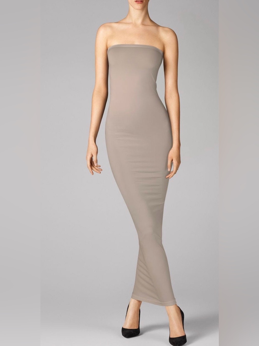 Wolford Fatal Tube Dress Gray Seamless Figure-Hugging- XS NWOT